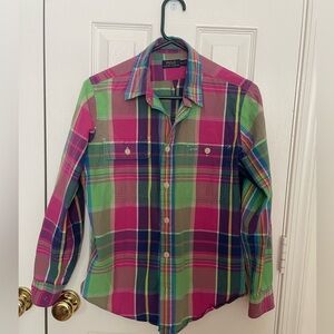 Polo Ralph Lauren women’s checked cotton-twill shirt